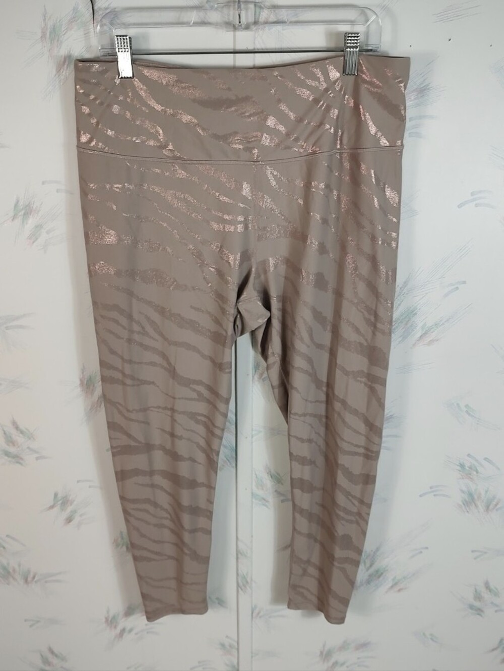 Women's calia Animal Print Leggings, Beige and Rose Gold